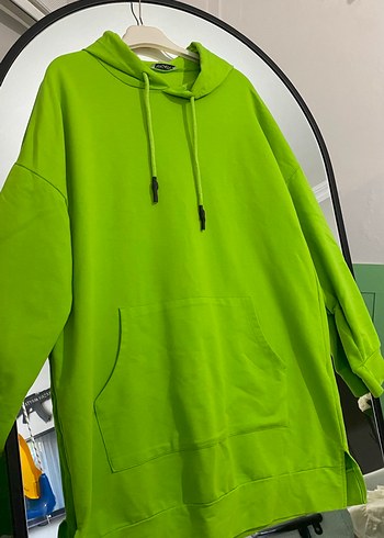 Yeşil Kapüşonlu Sweatshirt