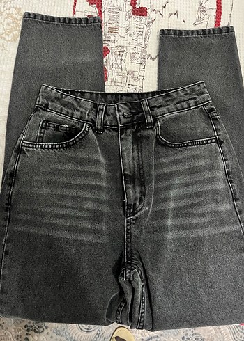 Siyah gri Kadın Denim Pantolon