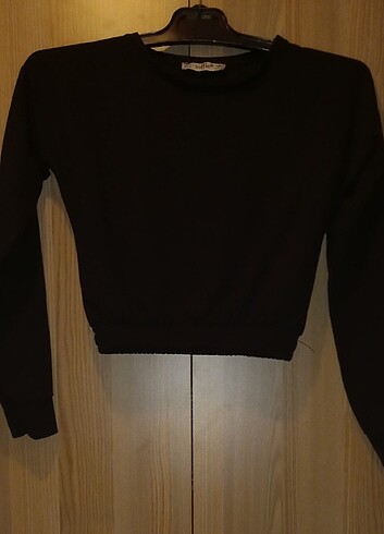 Diğer Siyah crop sweatshirt 