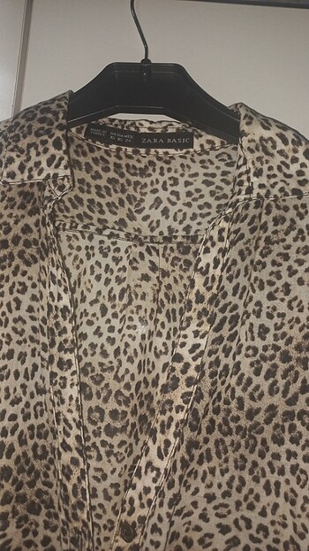 Zara leoparlı gömlek