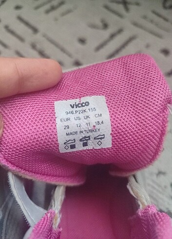 29 Beden gri Renk Vicco spor ayakkabi