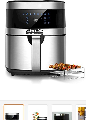 ARZTECH Dijital Hava Fritözü 180 Derece Gri