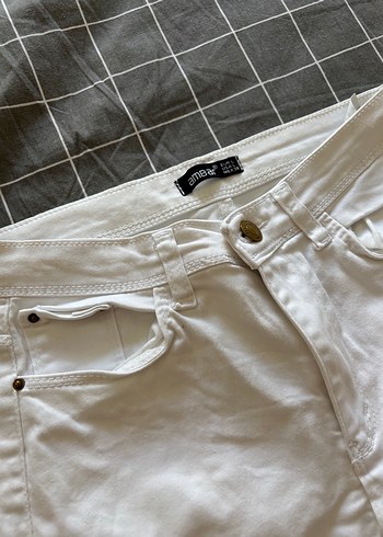 Beyaz skinny Pantolon - Görsel 2