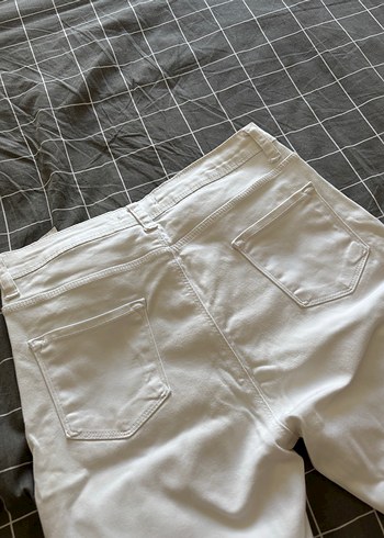 Beyaz skinny Pantolon - Görsel 3