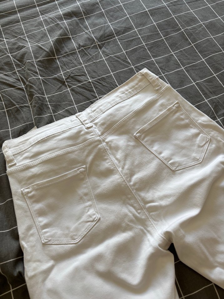 Beyaz skinny Pantolon - Görsel 3