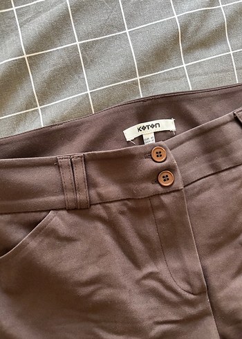 Kahverengi Kadın Kumaş Pantolon - Görsel 2
