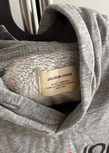 l Beden Jack & Jones Gri Kapüşonlu Sweatshirt