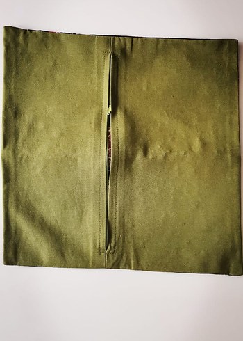 Nakışlı Çiçek Desenli Kırlent Kılıfı goblen - Görsel 2