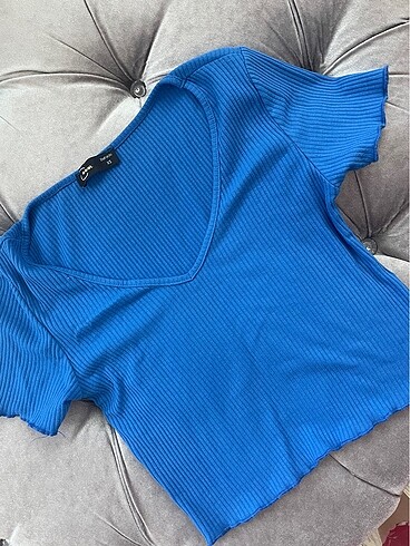 Mavi Crop Bluz