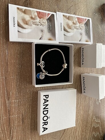 Pandora bileklik+2 adet charm