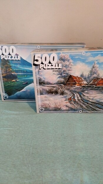 2 adet 500 parça puzzle 