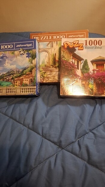 3 adet 1000 parça puzzle 