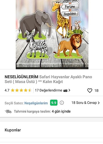 Safari doğum günü konsepti