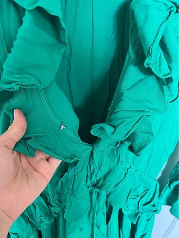 xs Beden H& M yeşil elbise