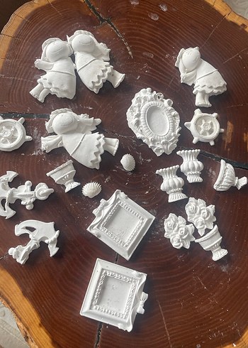 Beyaz Dekoratif Minyatür Figürler - Görsel 2