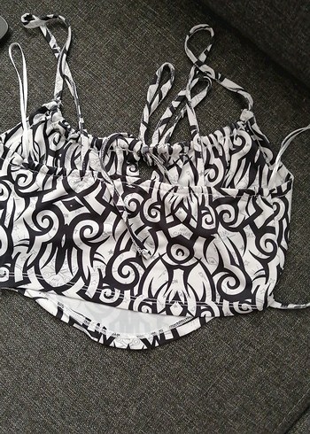 Baskılı Bohem Mini Büstiyer - Görsel 4