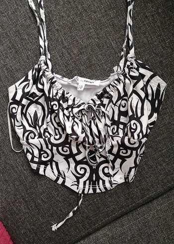 Baskılı Bohem Mini Büstiyer - Görsel 7