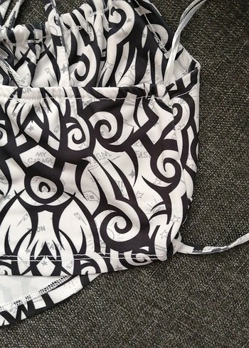 Baskılı Bohem Mini Büstiyer - Görsel 5