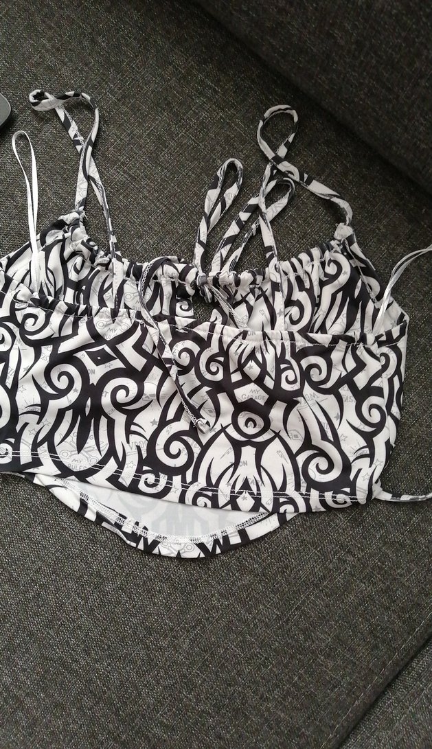 Baskılı Bohem Mini Büstiyer - Görsel 4