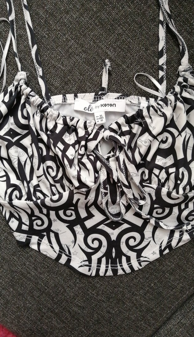 Baskılı Bohem Mini Büstiyer - Görsel 2