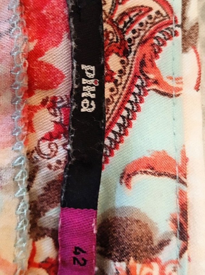 Bohem Midi Etek Turkuaz Desenli - Görsel 3