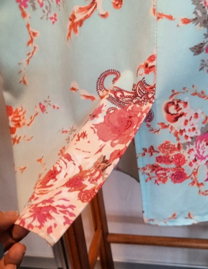 Bohem Midi Etek Turkuaz Desenli - Görsel 4