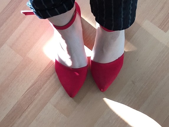 38 Beden kırmızı Renk topuklu ayakkabı