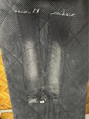 Zara Gri kot flare pantolon