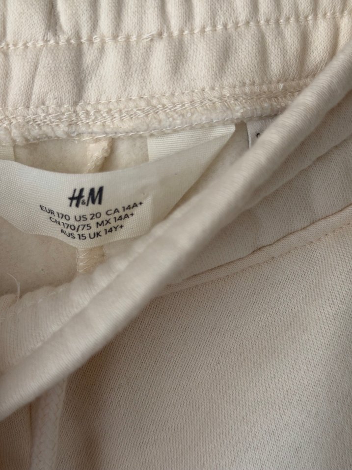 Ekru Bol Paça Rahat eşofman Pantolon — görsel 2/6