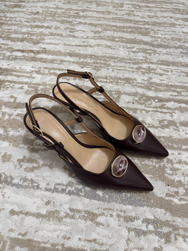 Kahverengi Slingback Topuklu — görsel 3/5
