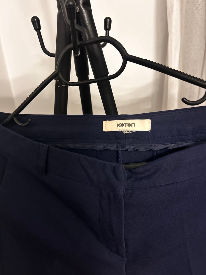 Kadın Lacivert Kumaş Pantolon - Görsel 4