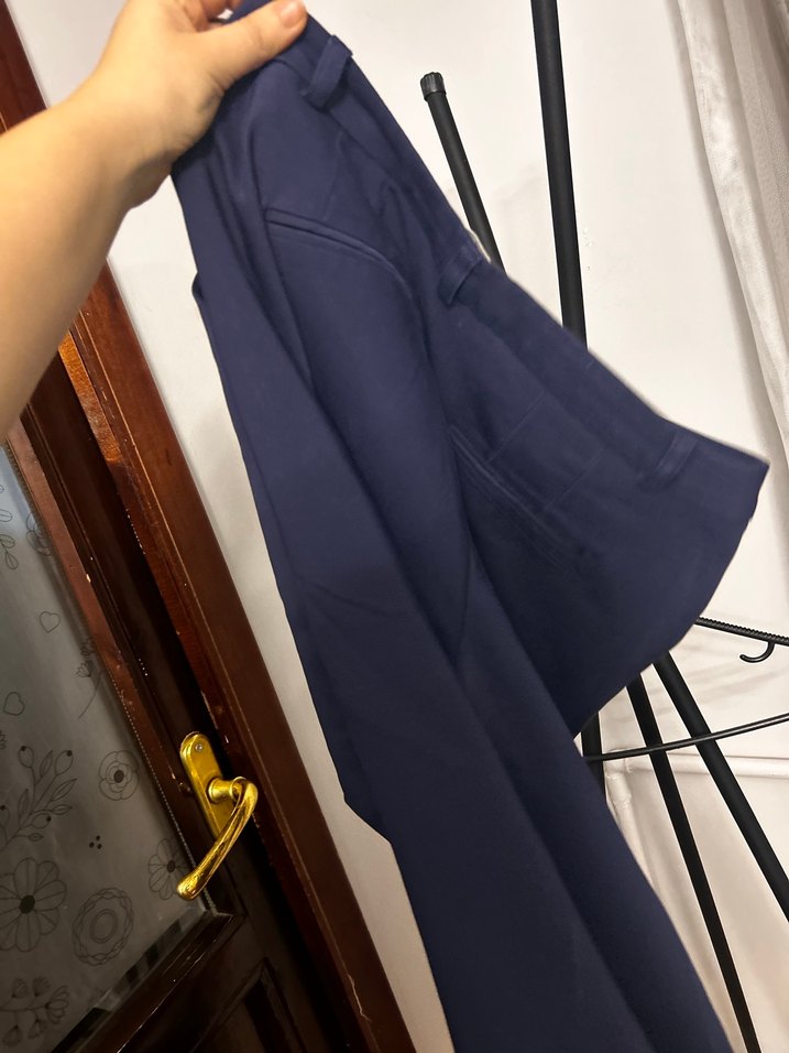 Kadın Lacivert Kumaş Pantolon - Görsel 5