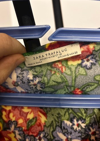 Çiçek Desenli V Yakalı Uzun Elbise kadife - Görsel 5