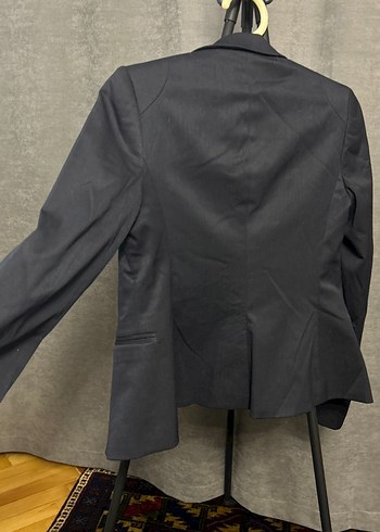 Siyah Düğmeli Kadın Blazer Ceket - Görsel 6