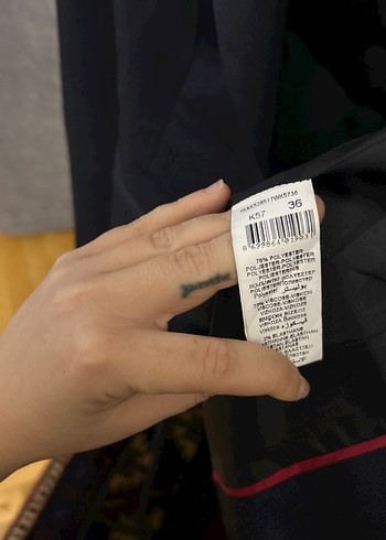 Siyah Düğmeli Kadın Blazer Ceket - Görsel 4