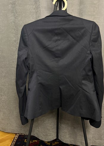 Siyah Düğmeli Kadın Blazer Ceket - Görsel 8