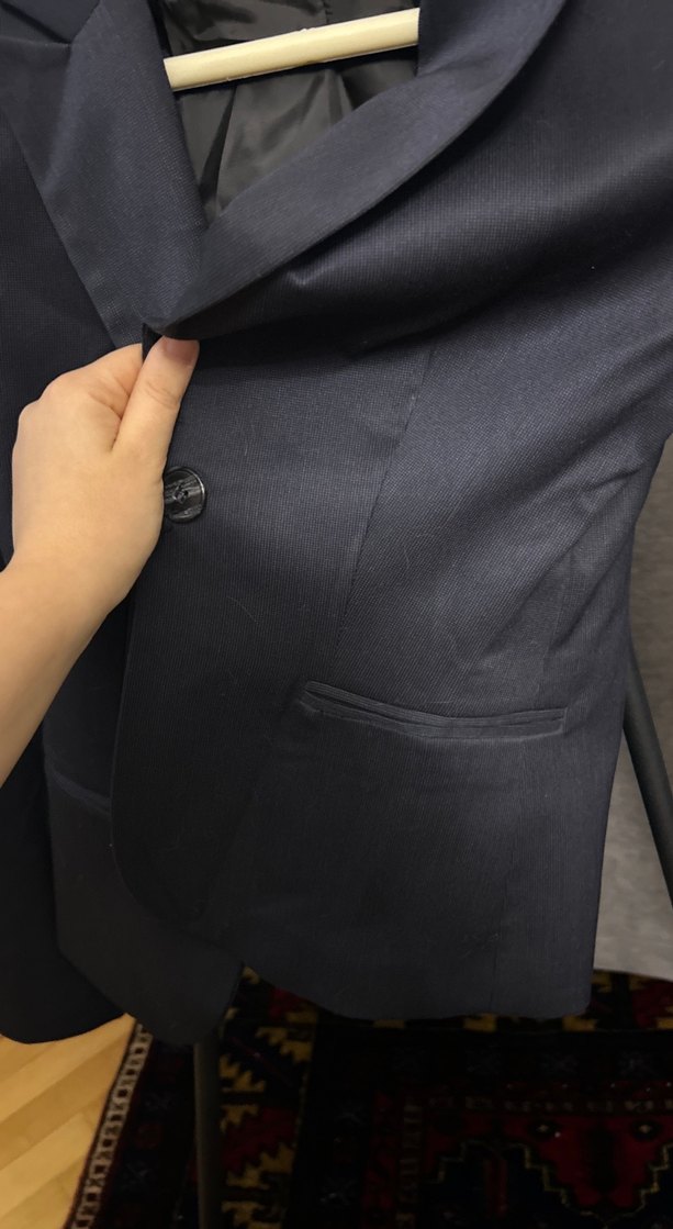 Siyah Düğmeli Kadın Blazer Ceket - Görsel 5