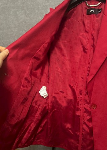 Kırmızı Kadın Blazer Ceket - Görsel 4