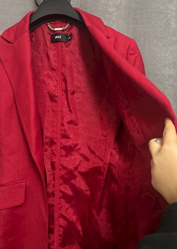Kırmızı Kadın Blazer Ceket - Görsel 6