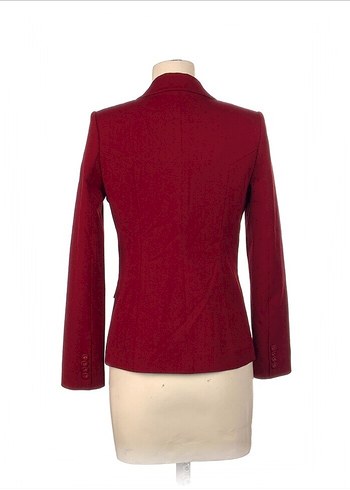 Kırmızı Düğmeli Kadın Blazer Ceket - Görsel 8