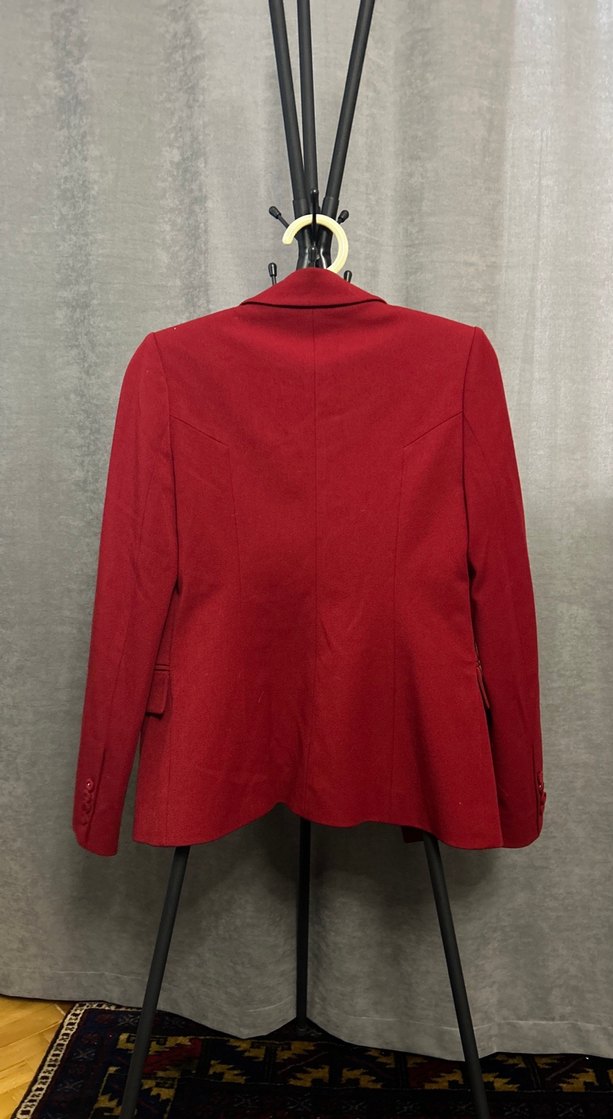 Kırmızı Düğmeli Kadın Blazer Ceket - Görsel 5