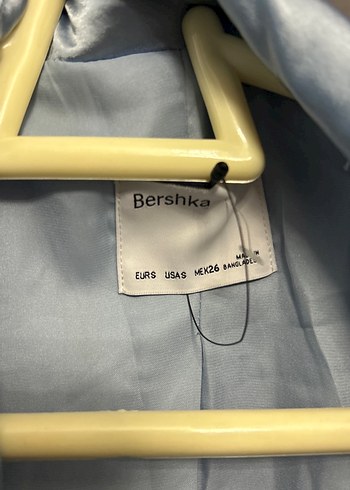 Bebe mavisi Saten Kadın Blazer Ceket - Görsel 3