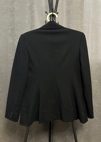 Kadın Siyah Ofis Blazeri, Normal Boy, Uzun Kollu - Görsel 5