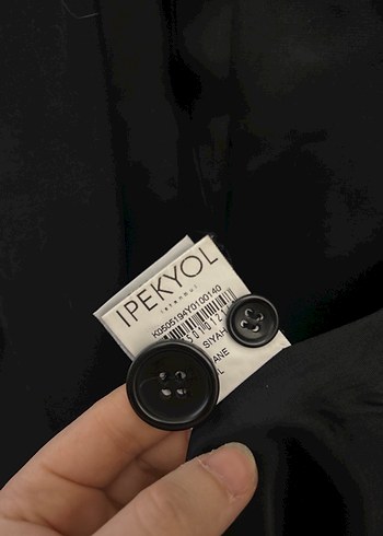 Kadın Siyah Ofis Blazeri, Normal Boy, Uzun Kollu - Görsel 3