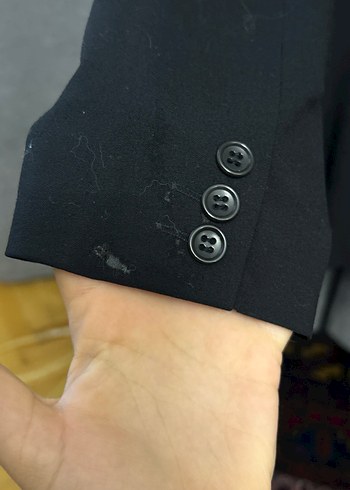 Kadın Siyah Ofis Blazeri, Normal Boy, Uzun Kollu - Görsel 6