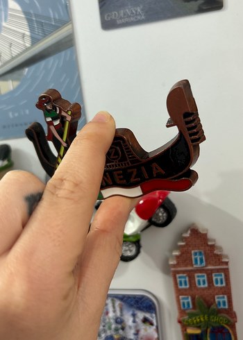 Renkli Venedik Gondol Temalı magnet - Görsel 3