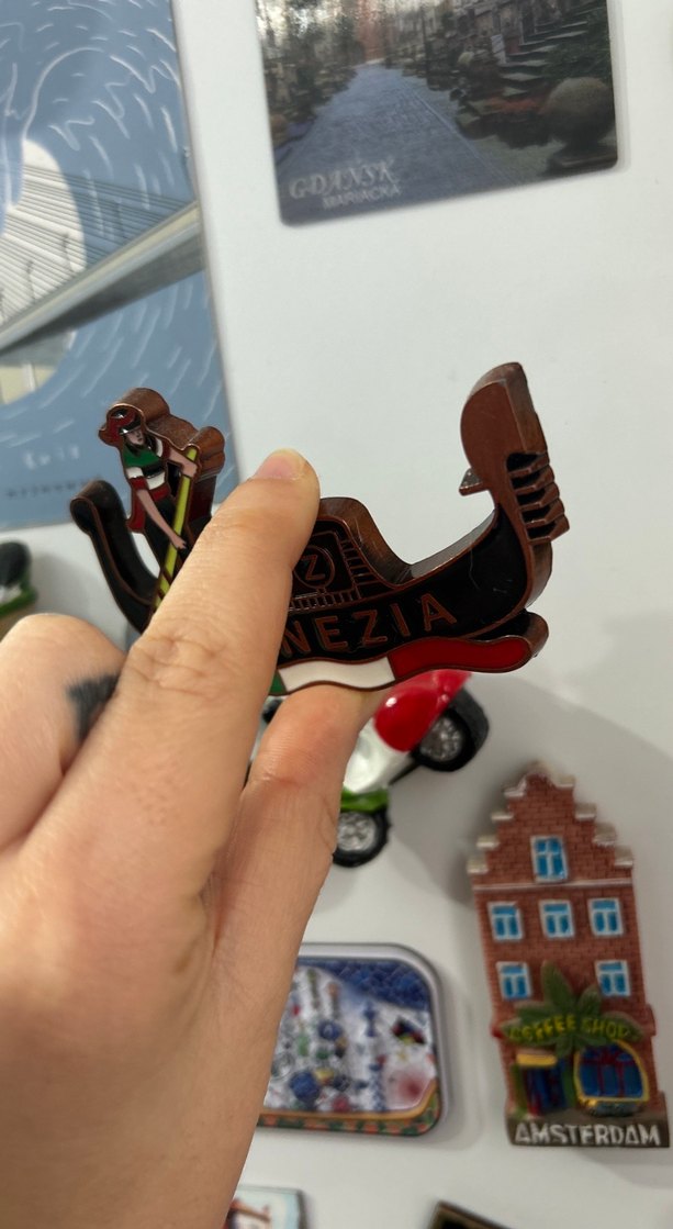 Renkli Venedik Gondol Temalı magnet - Görsel 3