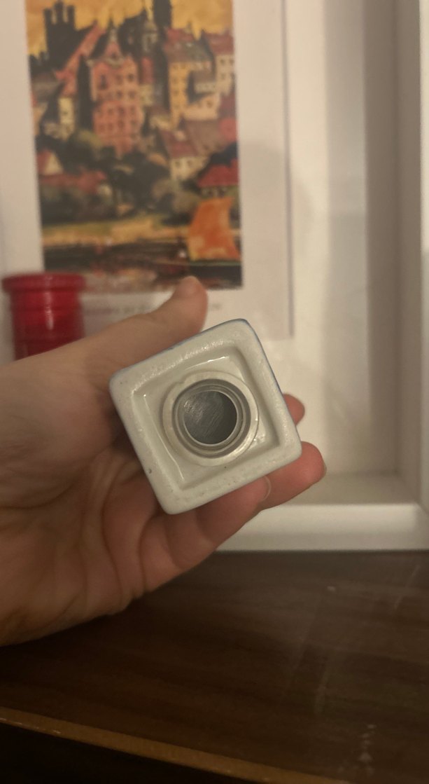 Gri mavi Seramik Ev Figürü Amsterdam Hollanda tuzluk - Görsel 5