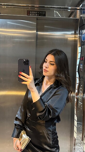 xs Beden Zara siyah elbise