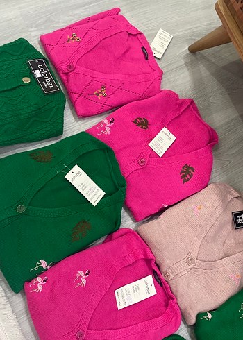 Nakışlı Çok Renkli Kız Hırkaları - Görsel 3